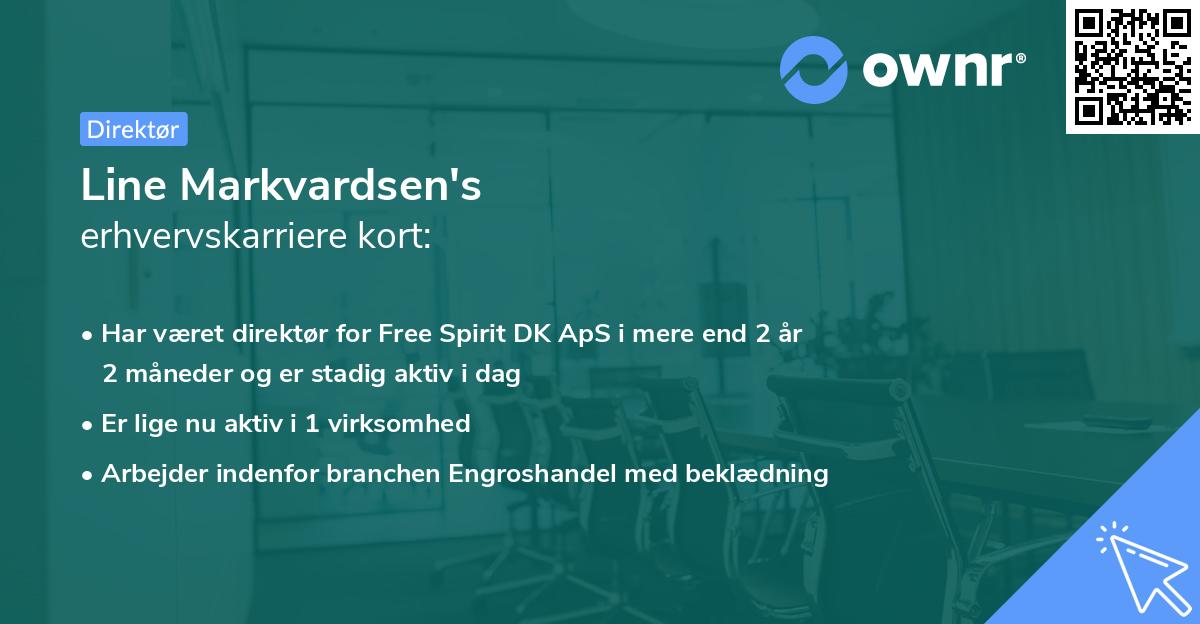 Line Markvardsen's erhvervskarriere kort