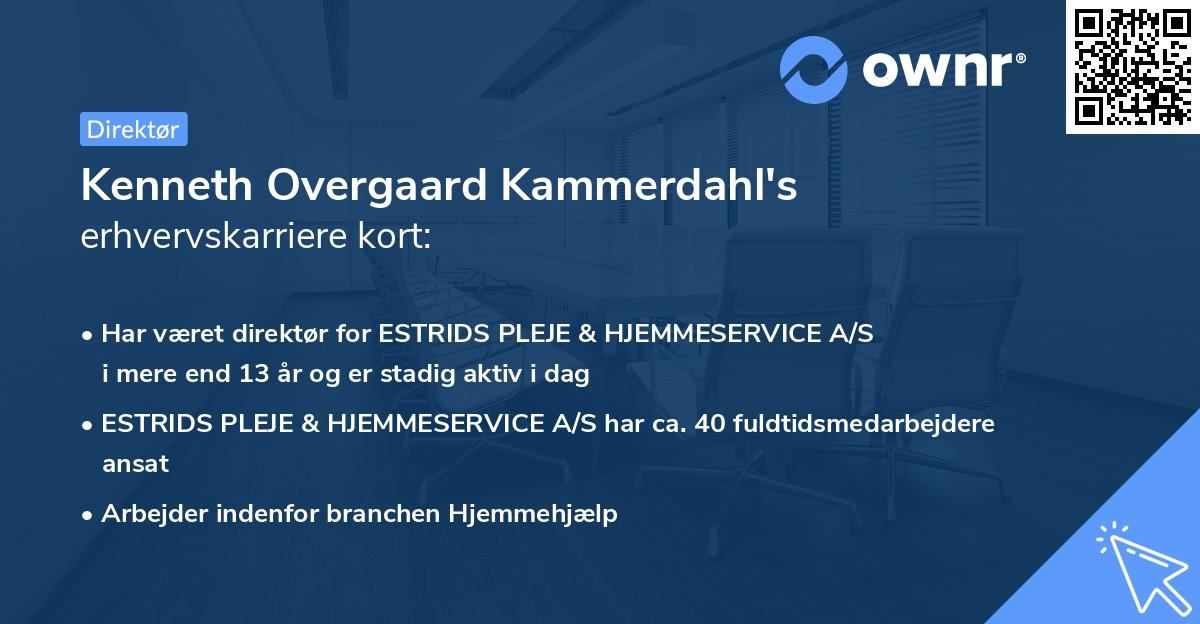 Kenneth Overgaard Kammerdahl's erhvervskarriere kort