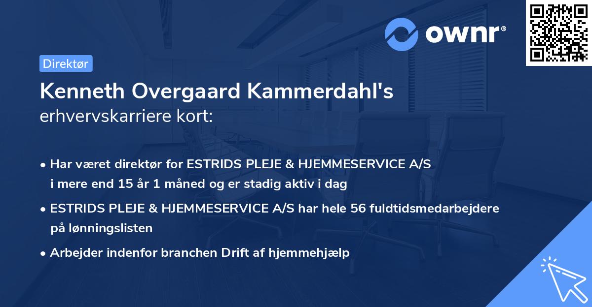 Kenneth Overgaard Kammerdahl's erhvervskarriere kort