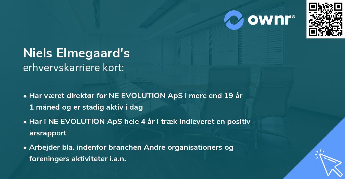 Niels Elmegaard's erhvervskarriere kort