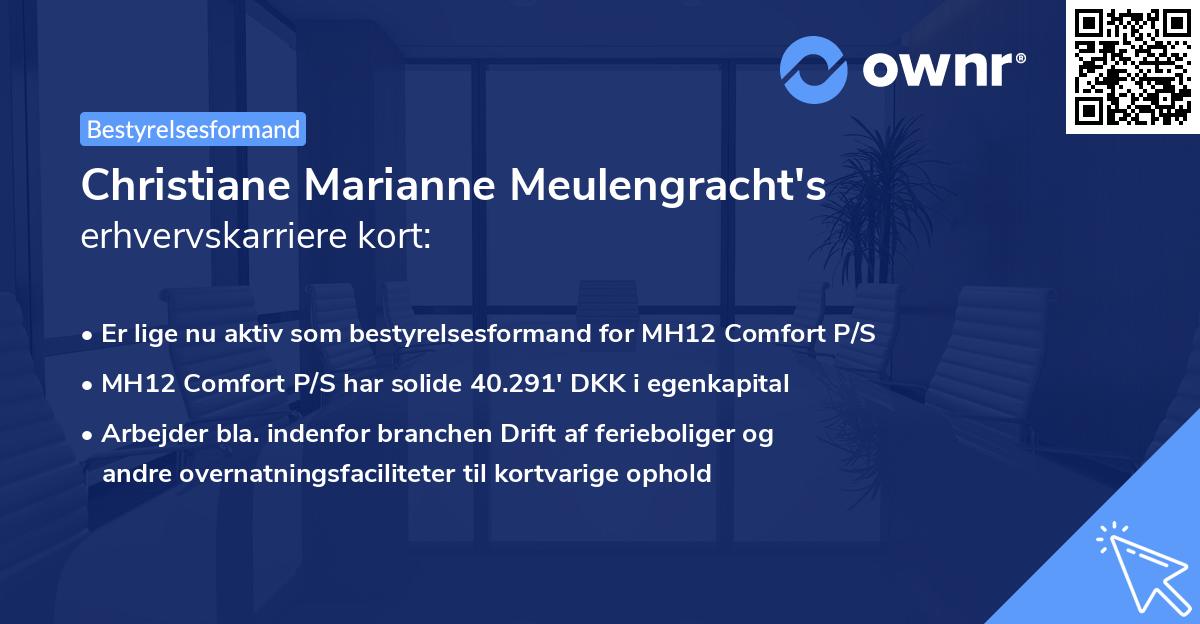 Christiane Marianne Meulengracht's erhvervskarriere kort