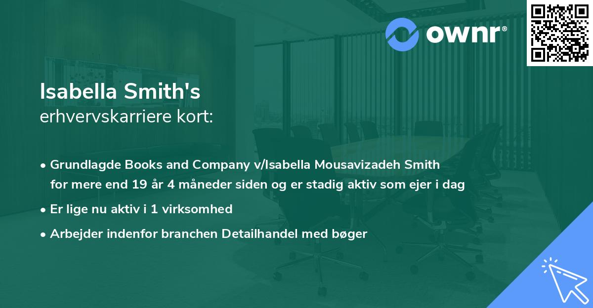 Isabella Smith's erhvervskarriere kort