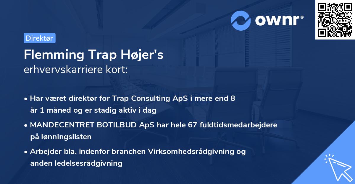 Flemming Trap Højer's erhvervskarriere kort