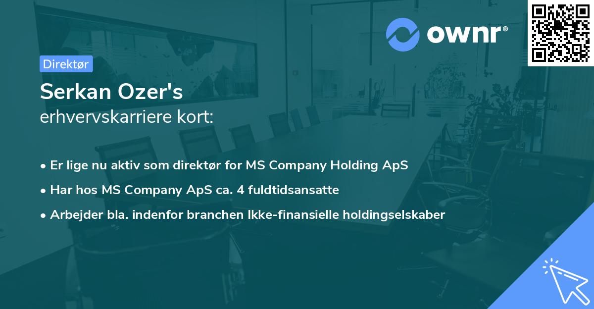 Serkan Ozer's erhvervskarriere kort