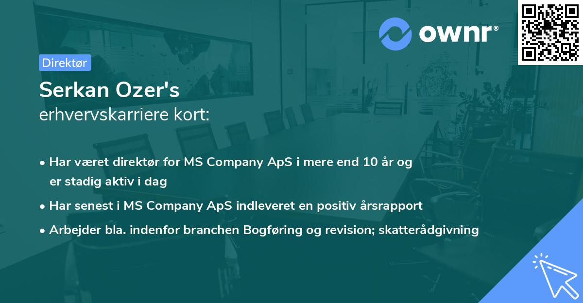 Serkan Ozer's erhvervskarriere kort