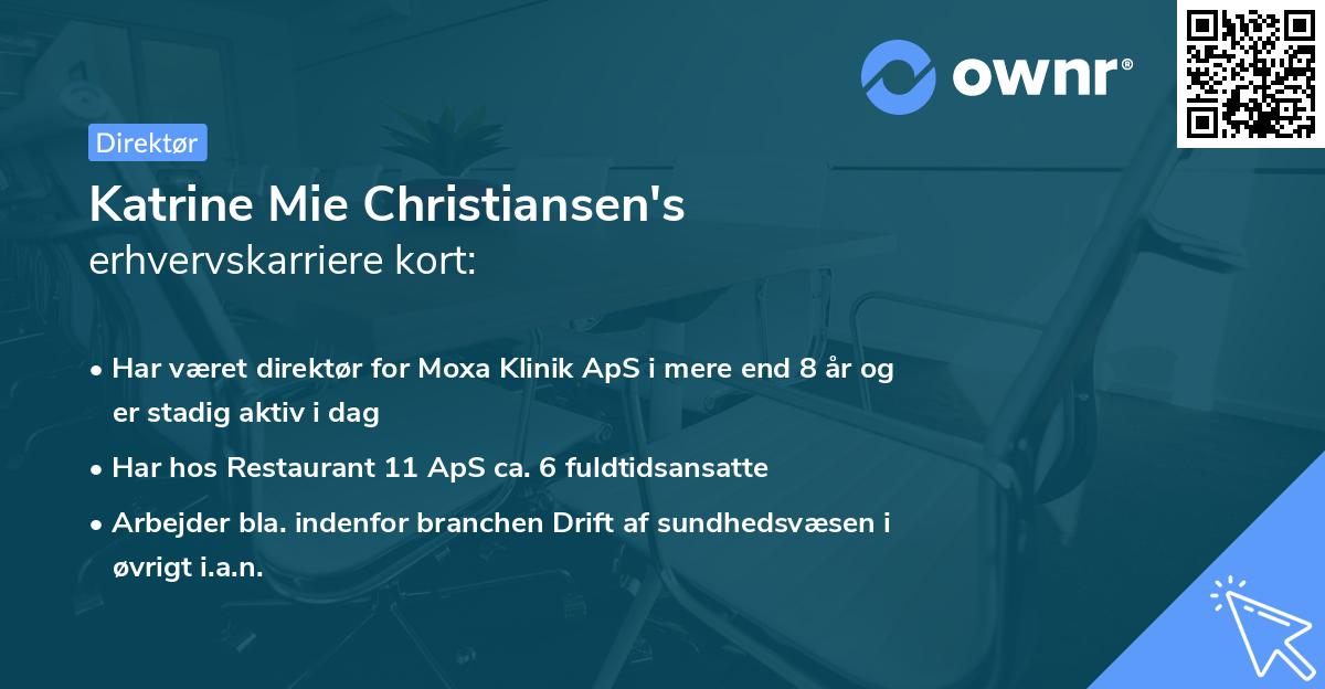 Katrine Mie Christiansen's erhvervskarriere kort