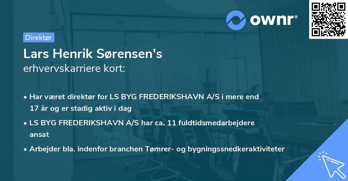Lars Henrik Sørensen's erhvervskarriere kort