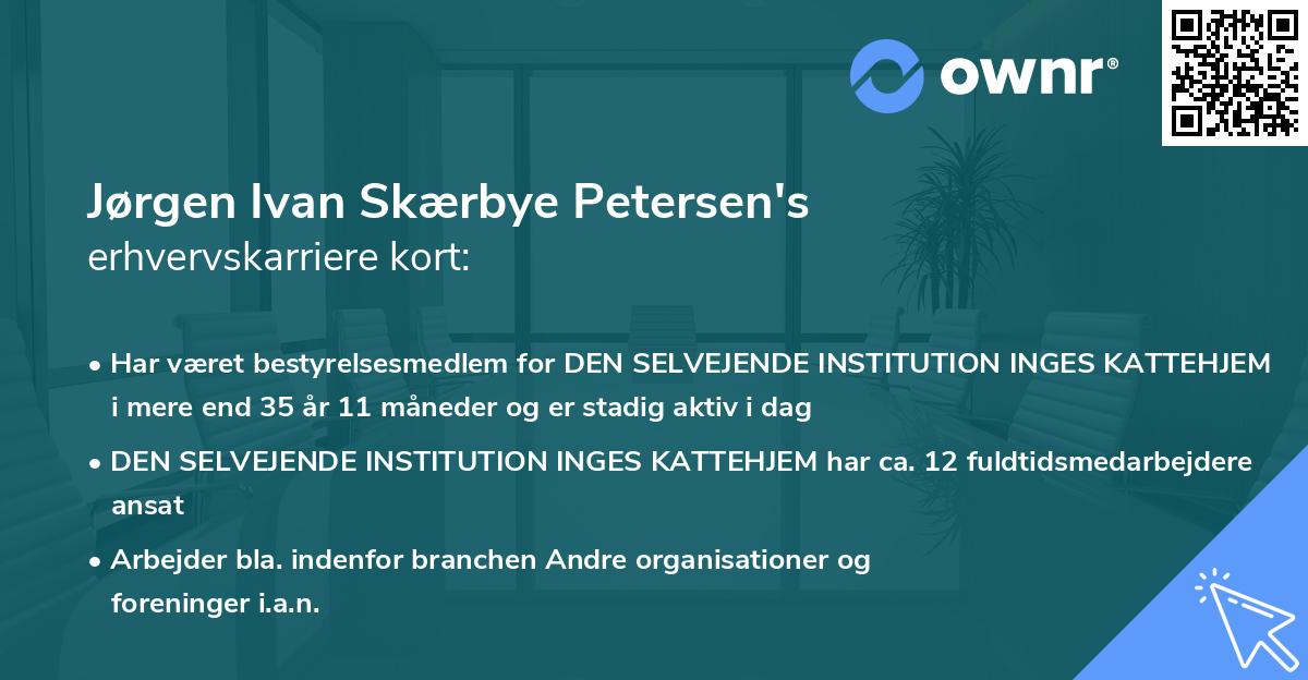 Jørgen Ivan Skærbye Petersen's erhvervskarriere kort