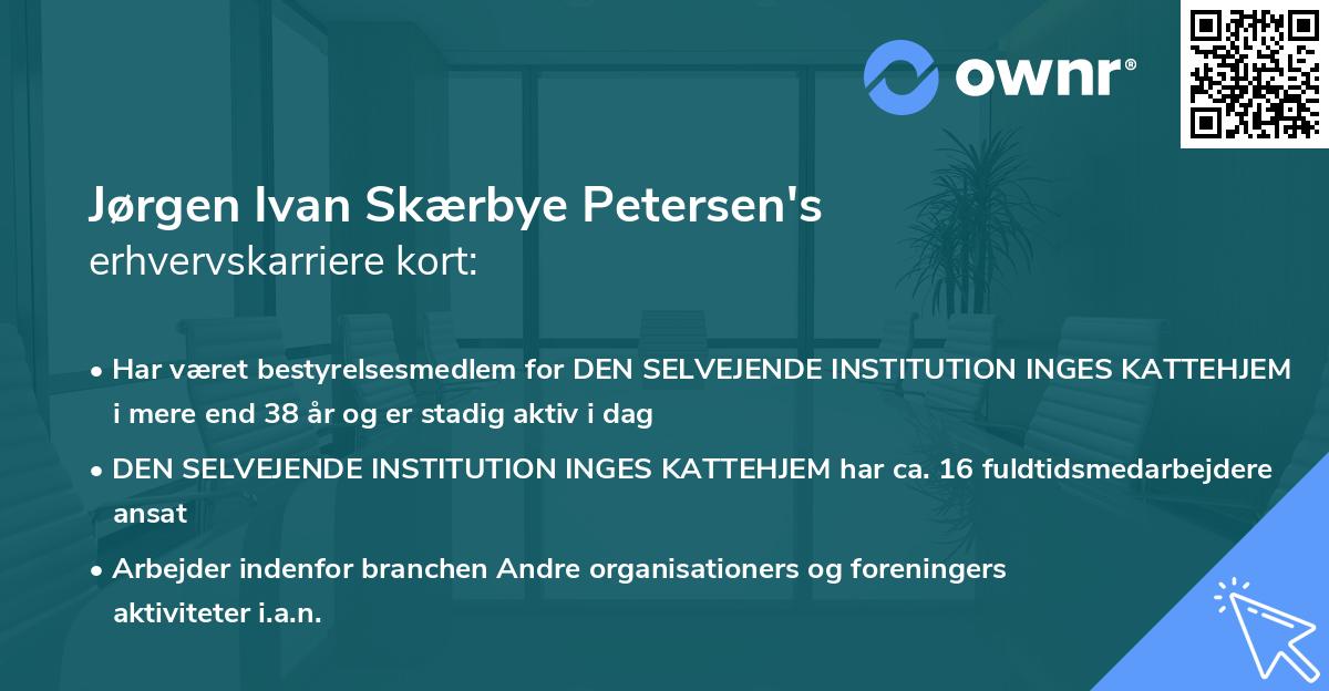 Jørgen Ivan Skærbye Petersen's erhvervskarriere kort