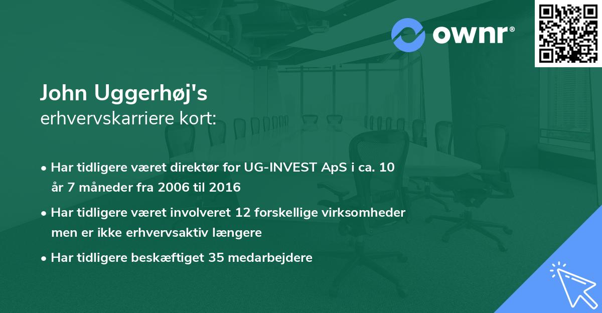 John Uggerhøj's erhvervskarriere kort