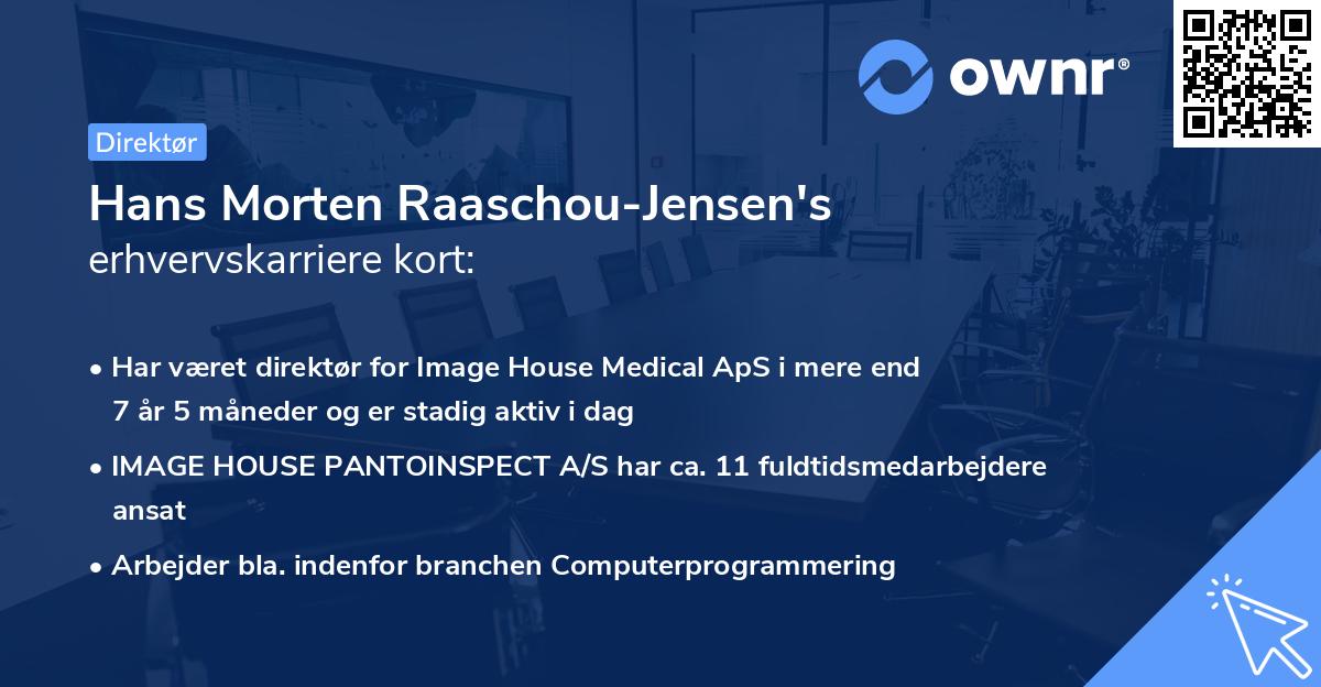 Hans Morten Raaschou-Jensen's erhvervskarriere kort