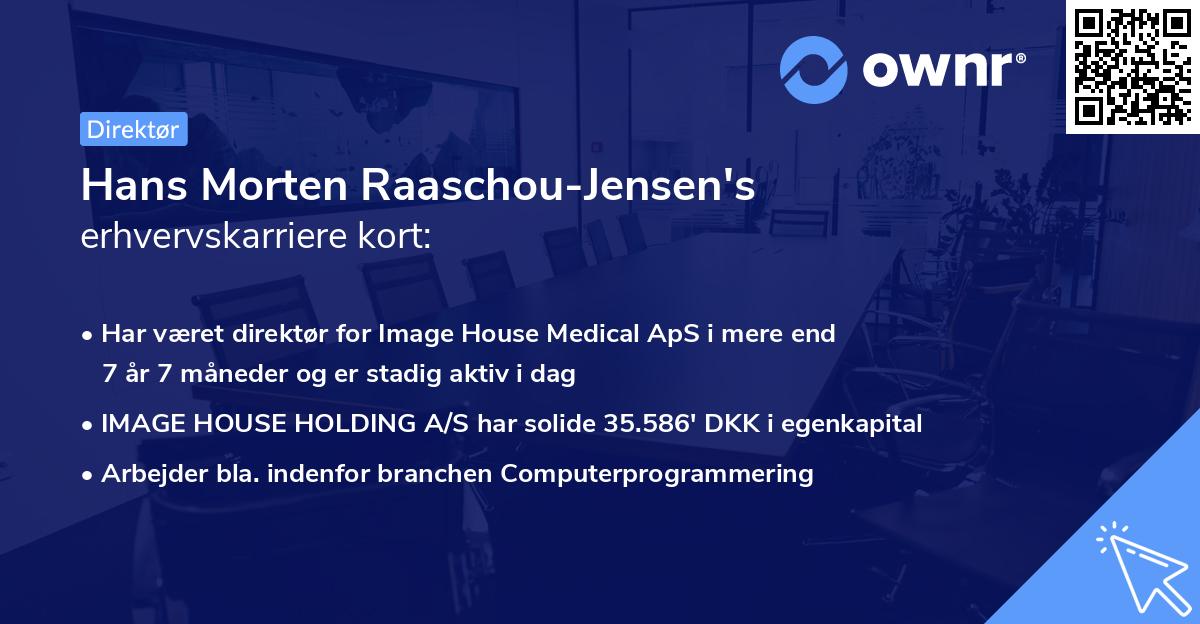 Hans Morten Raaschou-Jensen's erhvervskarriere kort