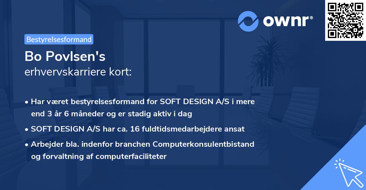 Bo Povlsen's erhvervskarriere kort