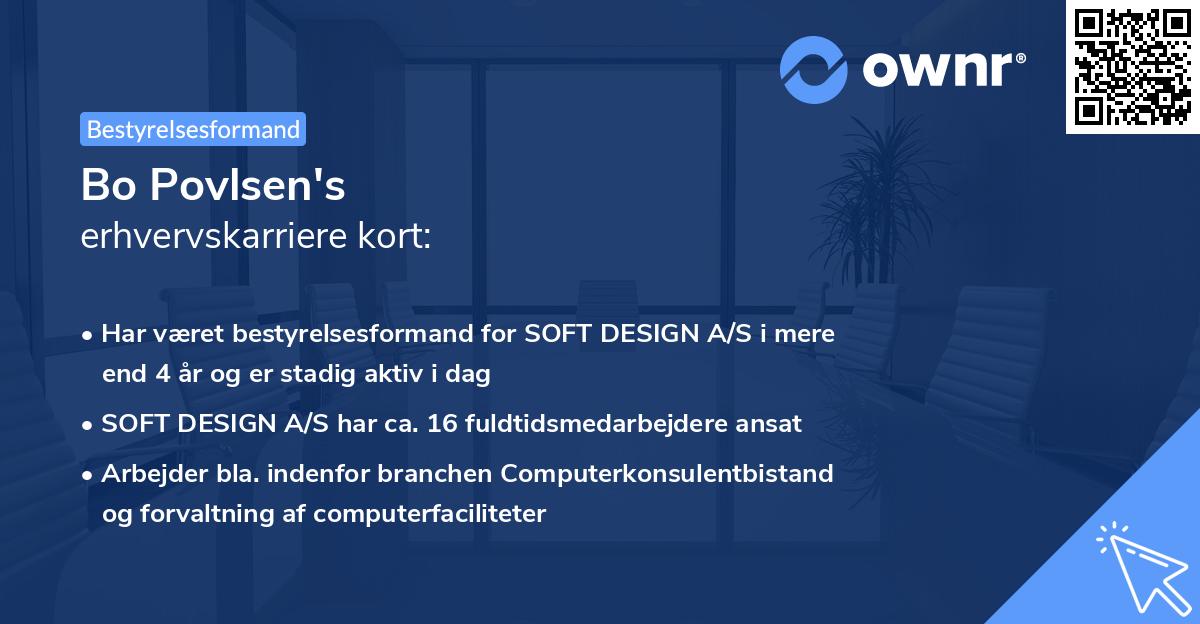 Bo Povlsen's erhvervskarriere kort