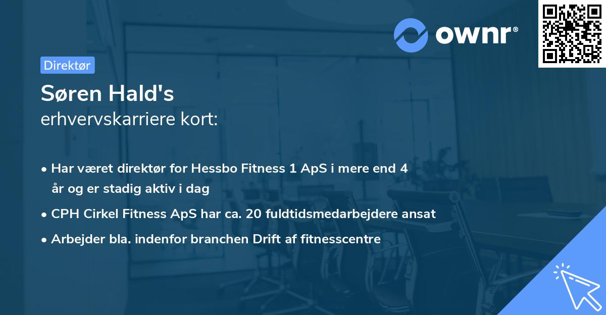 Søren Hald's erhvervskarriere kort