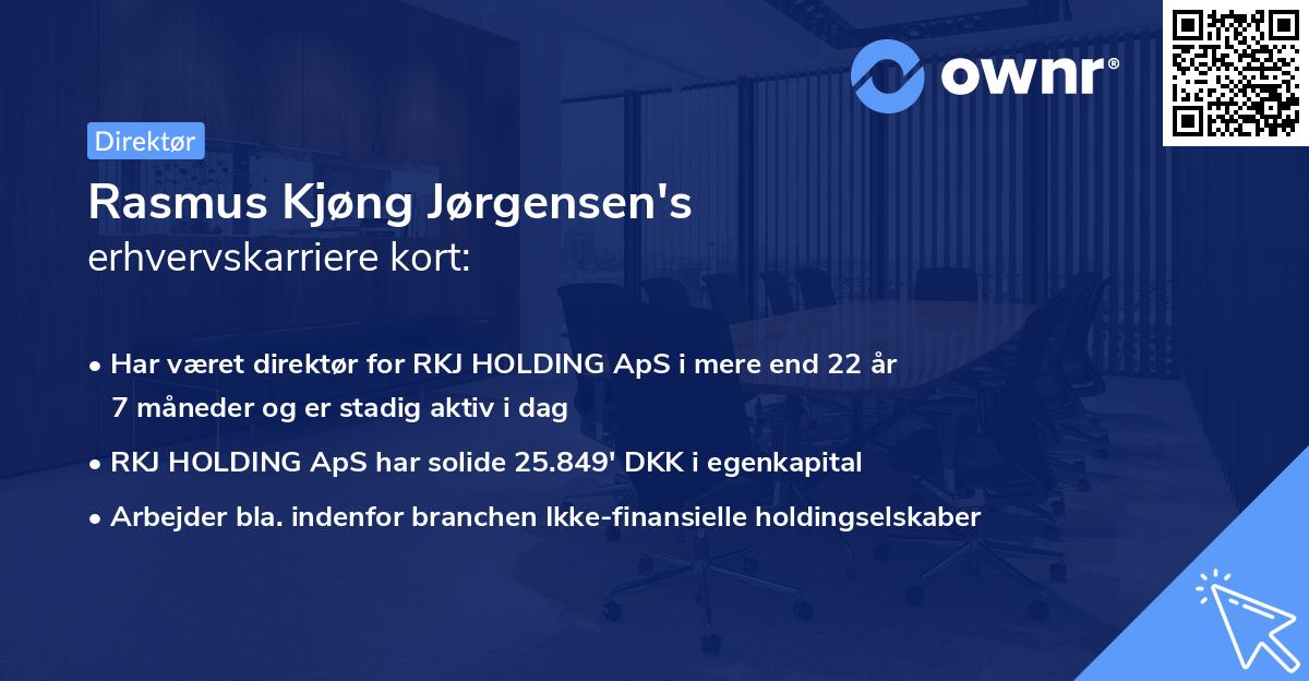 Rasmus Kjøng Jørgensen's erhvervskarriere kort