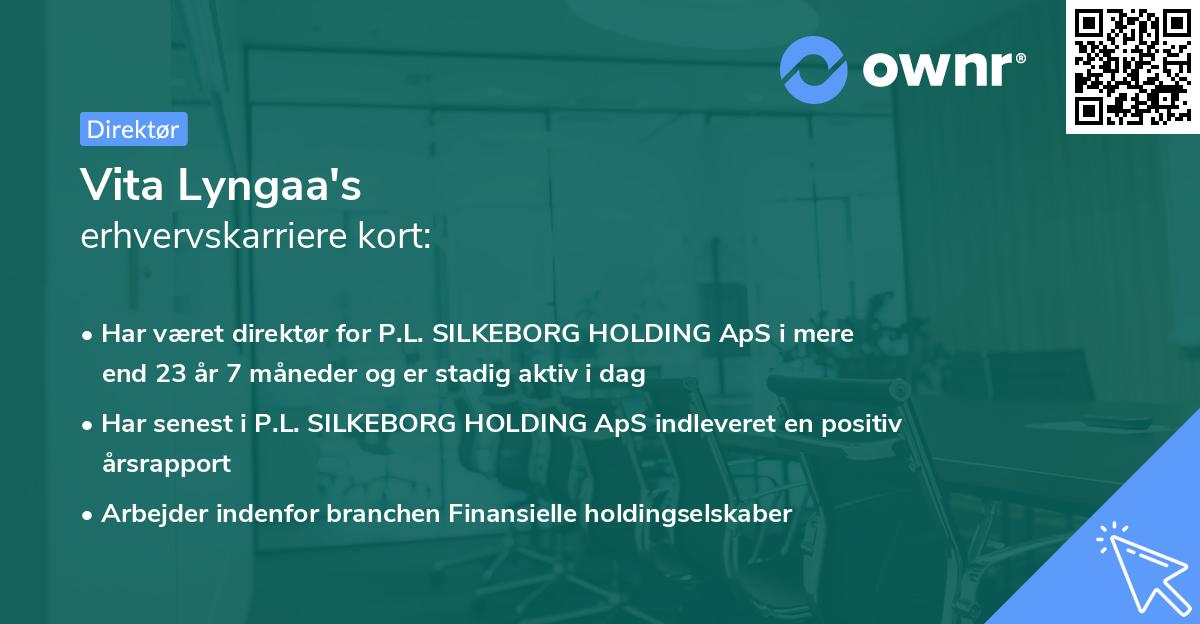 Vita Lyngaa's erhvervskarriere kort