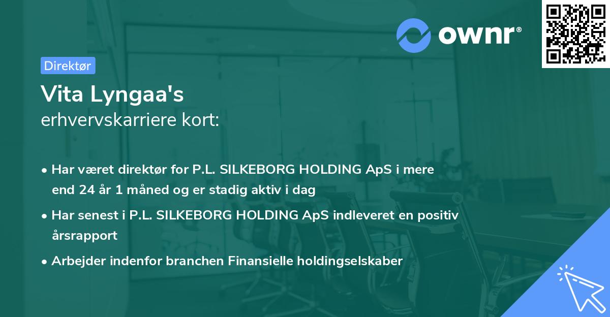 Vita Lyngaa's erhvervskarriere kort