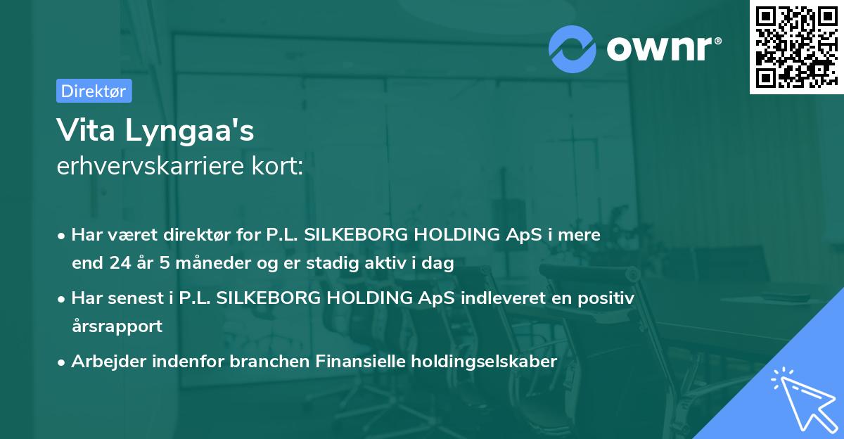 Vita Lyngaa's erhvervskarriere kort