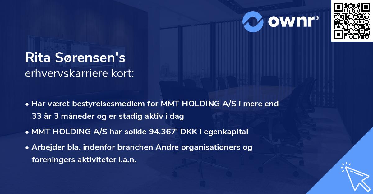 Rita Sørensen's erhvervskarriere kort
