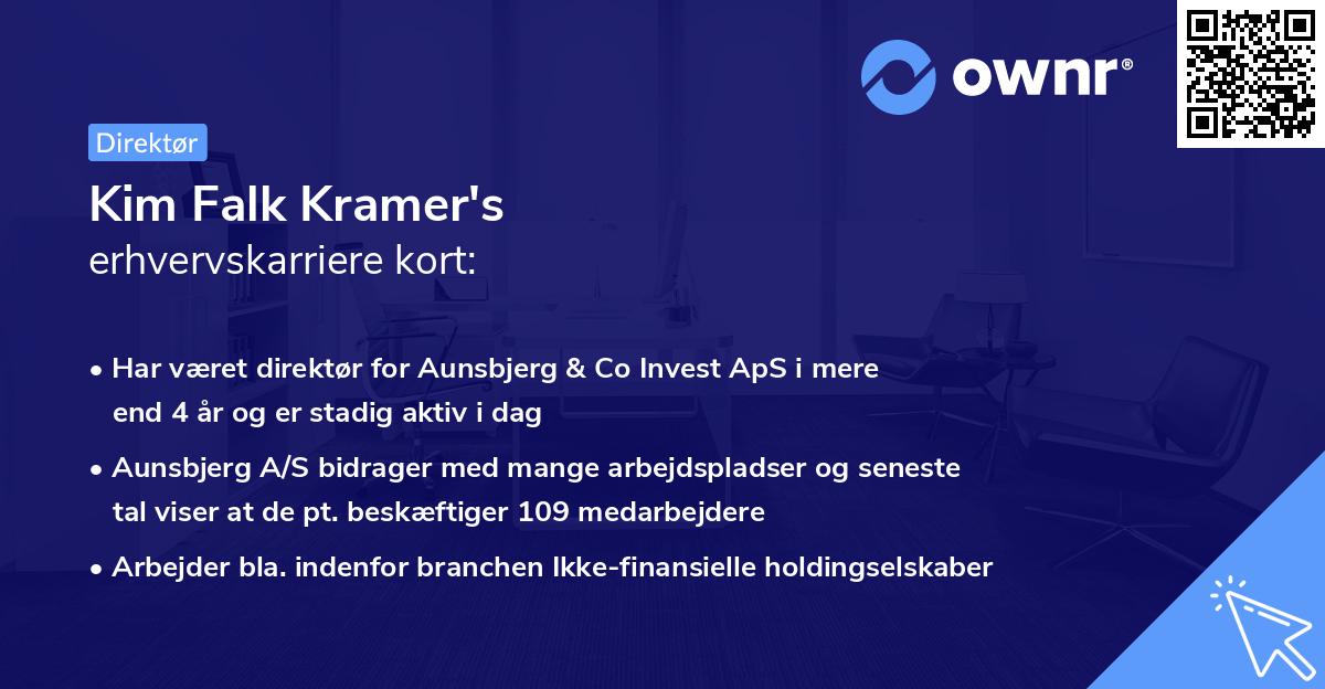 Kim Falk Kramer's erhvervskarriere kort
