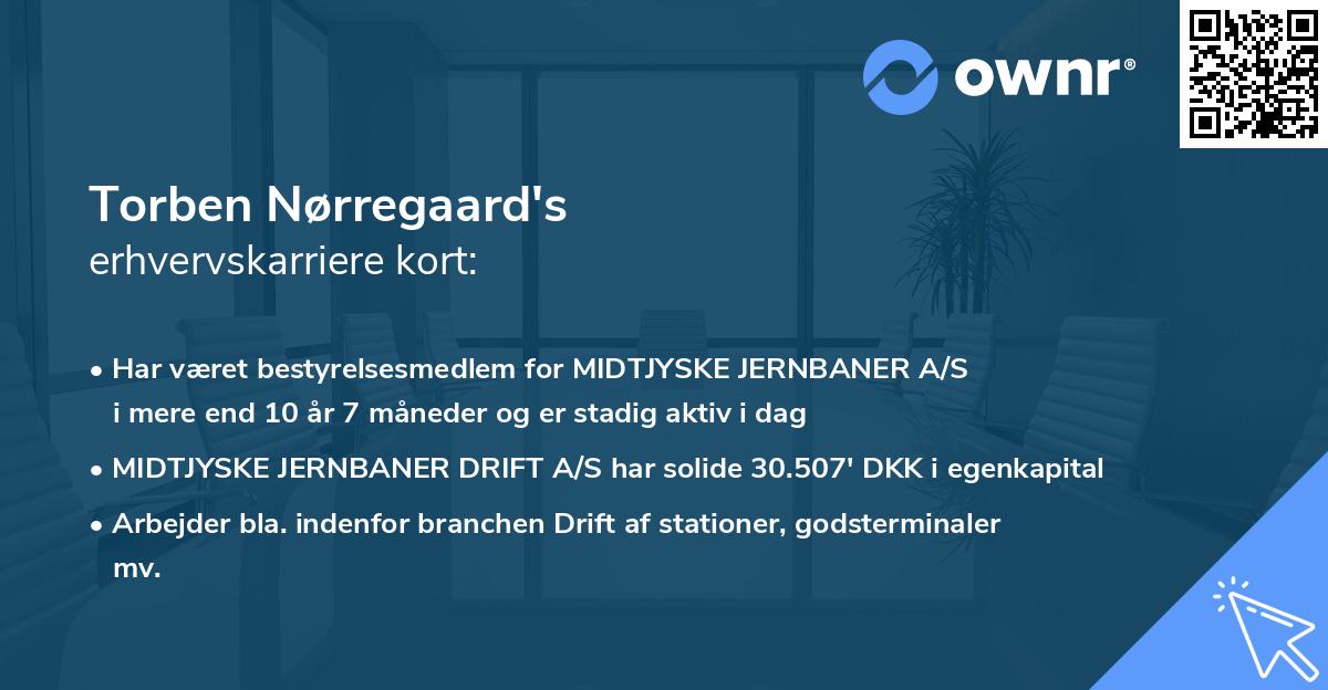 Torben Nørregaard's erhvervskarriere kort