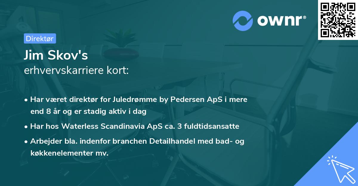 Jim Skov's erhvervskarriere kort