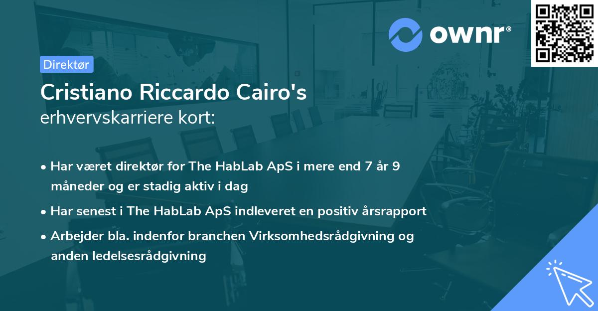 Cristiano Riccardo Cairo's erhvervskarriere kort
