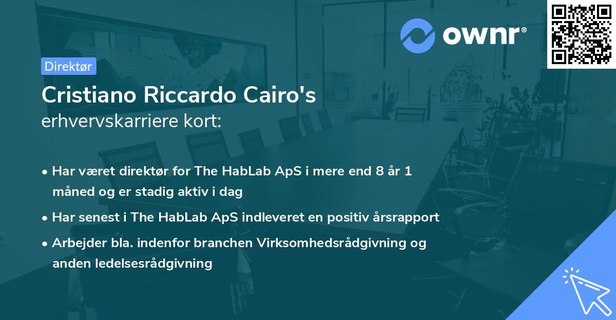 Cristiano Riccardo Cairo's erhvervskarriere kort