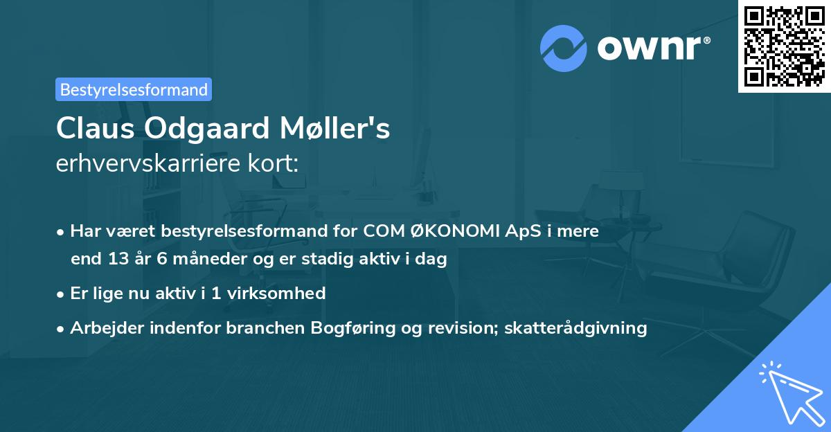 Claus Odgaard Møller's erhvervskarriere kort