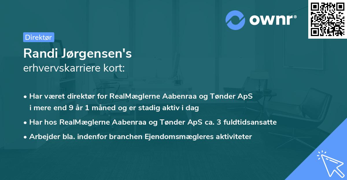 Randi Jørgensen's erhvervskarriere kort