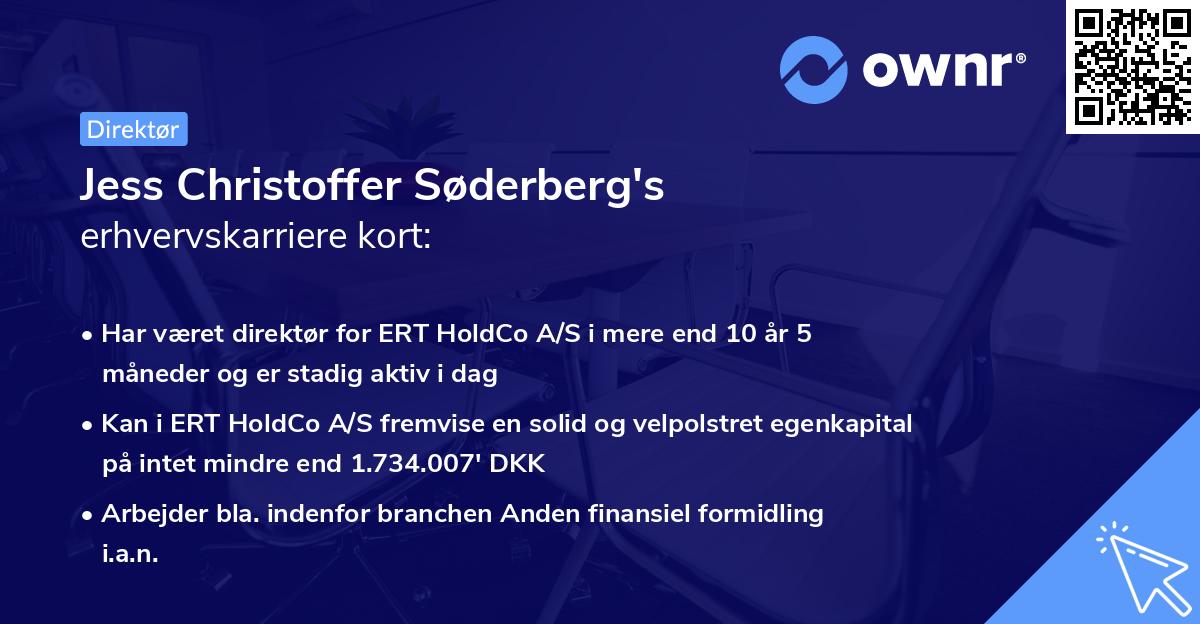 Jess Christoffer Søderberg's erhvervskarriere kort