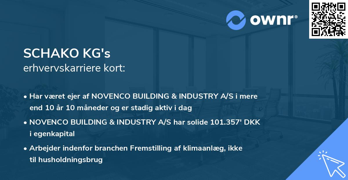 SCHAKO KG's erhvervskarriere kort