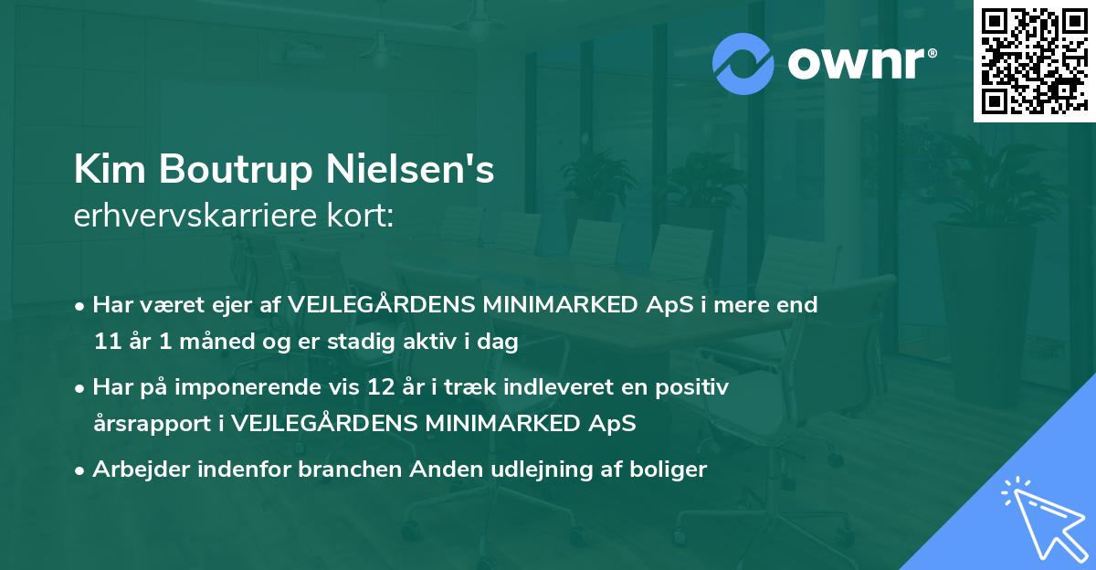 Kim Boutrup Nielsen's erhvervskarriere kort