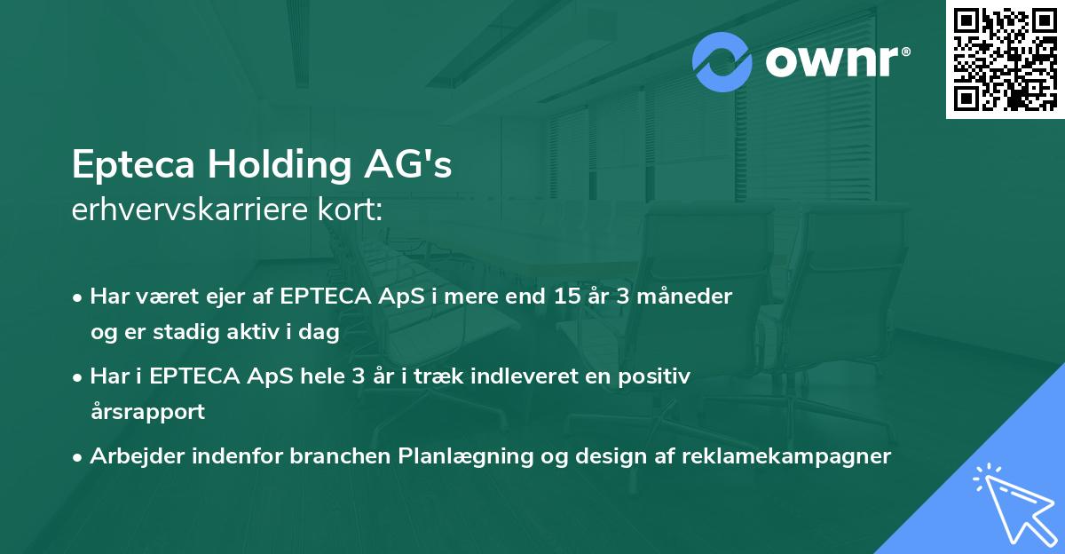 Epteca Holding AG's erhvervskarriere kort