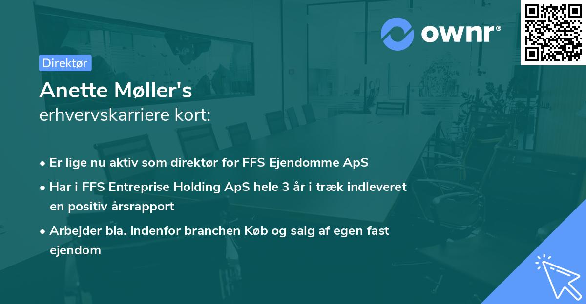 Anette Møller's erhvervskarriere kort