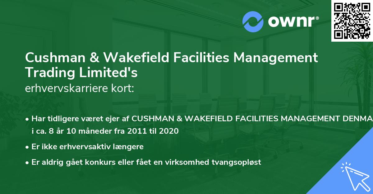 Cushman & Wakefield Facilities Management Trading Limited's erhvervskarriere kort
