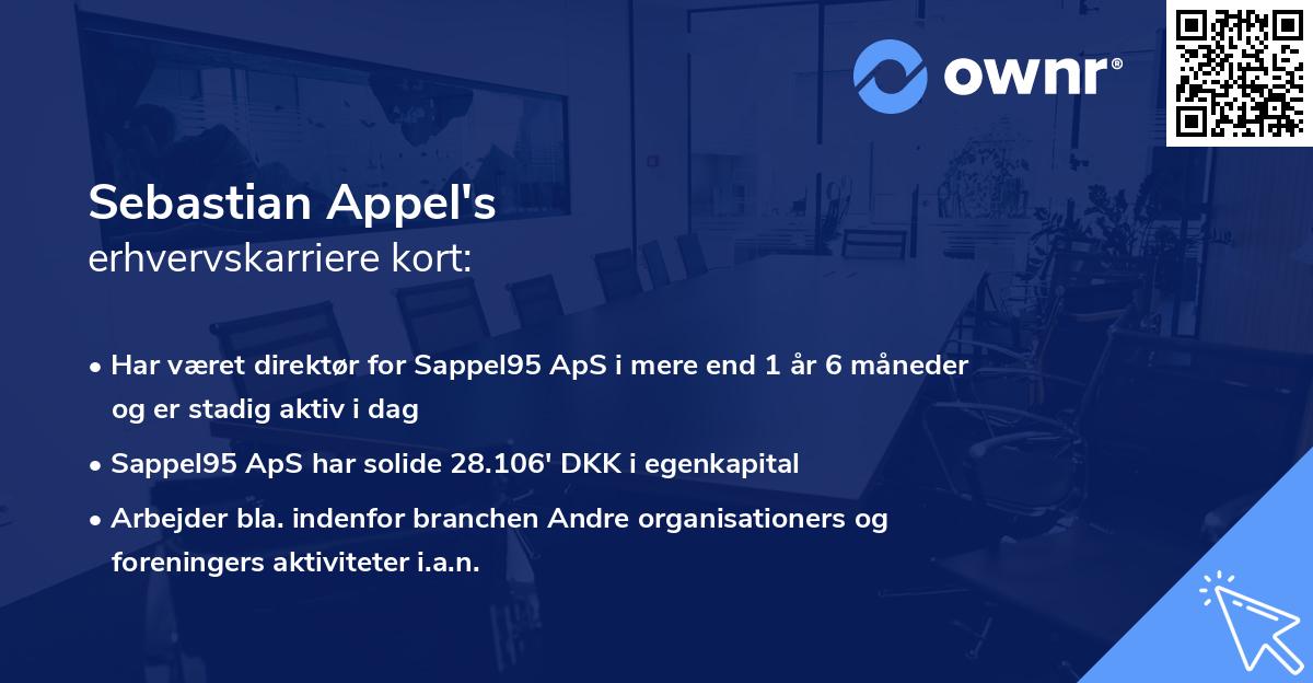 Sebastian Appel's erhvervskarriere kort
