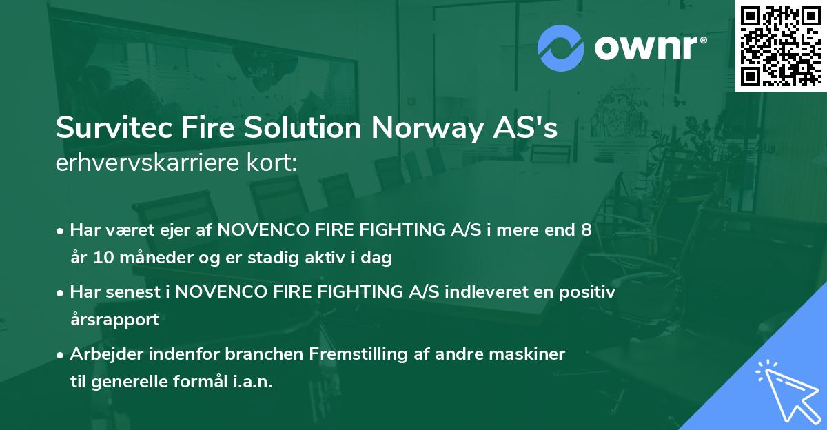 Survitec Fire Solution Norway AS's erhvervskarriere kort