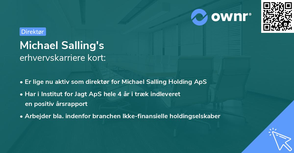 Michael Salling's erhvervskarriere kort