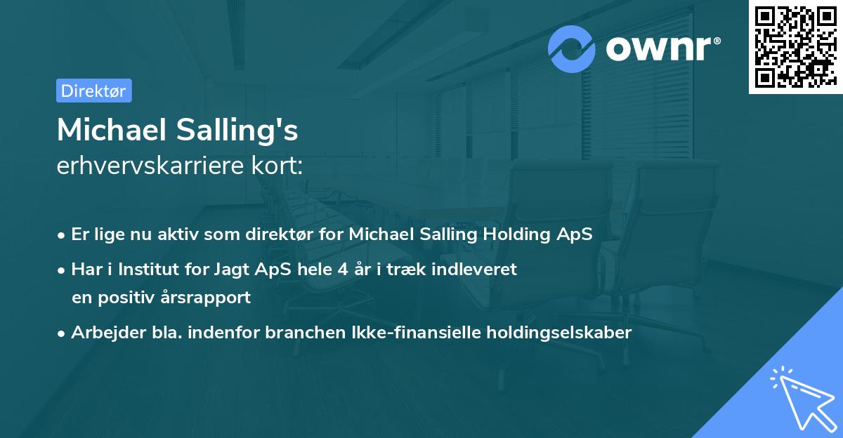 Michael Salling's erhvervskarriere kort