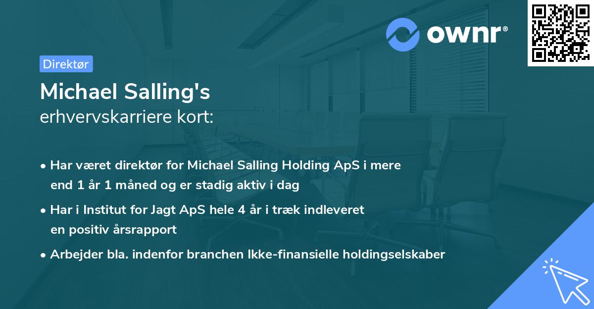 Michael Salling's erhvervskarriere kort