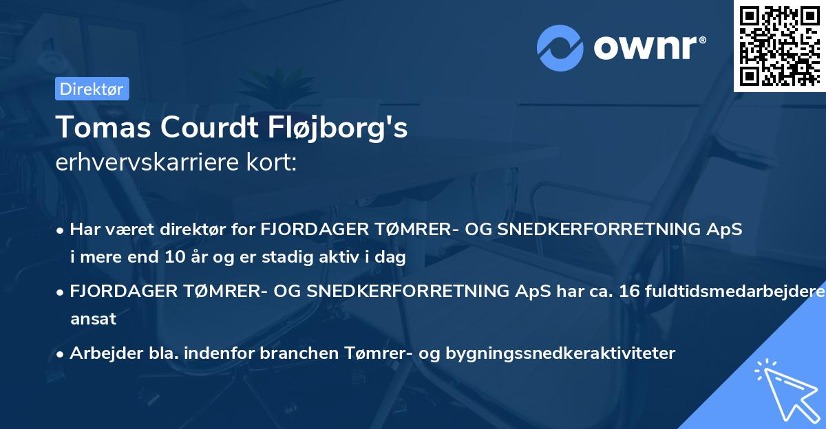 Tomas Courdt Fløjborg's erhvervskarriere kort