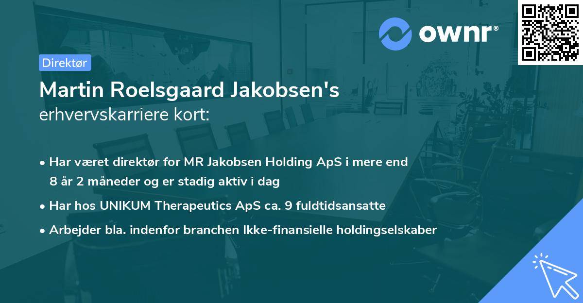 Martin Roelsgaard Jakobsen's erhvervskarriere kort