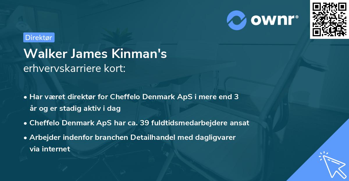 Walker James Kinman's erhvervskarriere kort