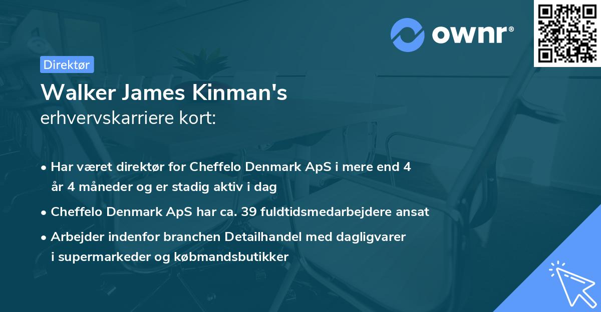 Walker James Kinman's erhvervskarriere kort