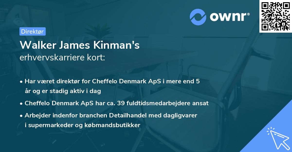 Walker James Kinman's erhvervskarriere kort