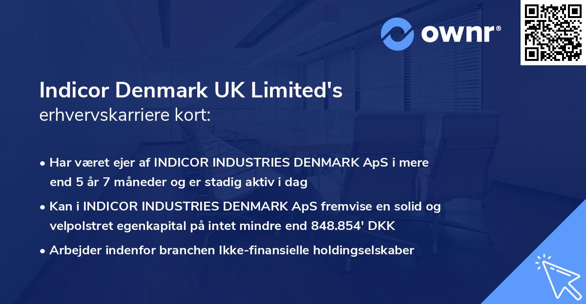 Indicor Denmark UK Limited's erhvervskarriere kort