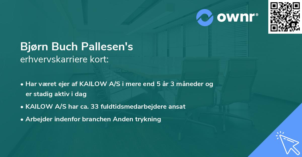Bjørn Buch Pallesen's erhvervskarriere kort