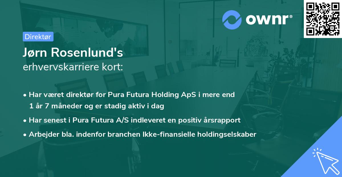 Jørn Rosenlund's erhvervskarriere kort